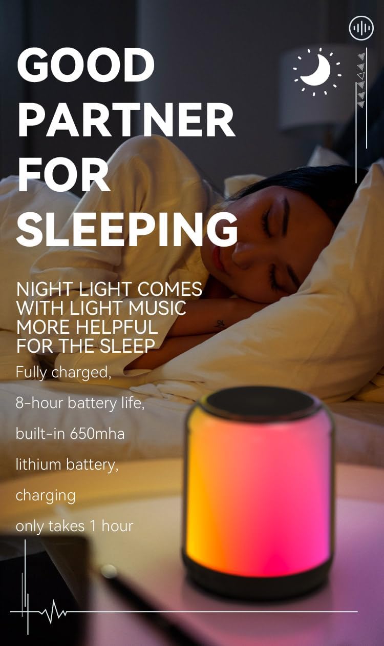 Aura-Sync Surround TWS/RGB-Color Speaker, Small, Brown