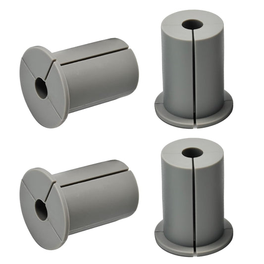 4pc Starlink Cable Grommet 1" Silicone Waterproof Wall Hole Pass Through Split Cable Bushings for TV Wire Ethernet Cord, Starlink Cable Routing Kit Accessories, 38mm/1.5" Ht, Grey