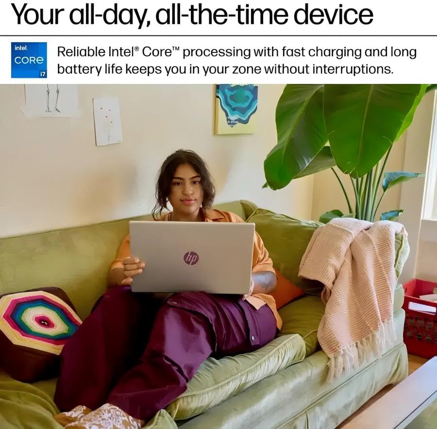 HP 15.6 Touchscreen Laptop Computer for Business, Intel 13th Gen i7-1355U(Up to 5.0 GHz), 15.6" FHD Touch Screen, 32 GB RAM, 2 TB SSD, Iris Xe GPU, Wi-Fi 6, HD Webcam, Windows 11 Pro, w/Accessories