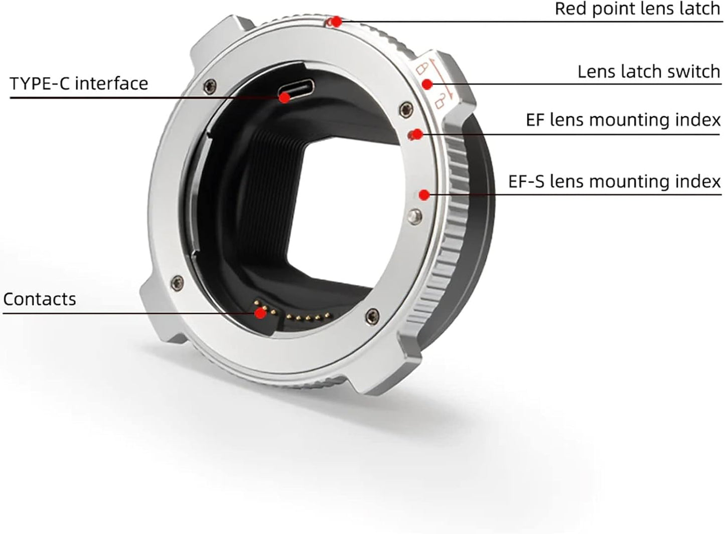 VILTROX EF-L Pro Auto Focus Lens Mount Adapter With Security Lock for Canon EF/EF-S to L Mount Camera - Compatible With Leica SL2, Lumix S1 S1H S5, Sigma fp L - Ideal for Large Lenses