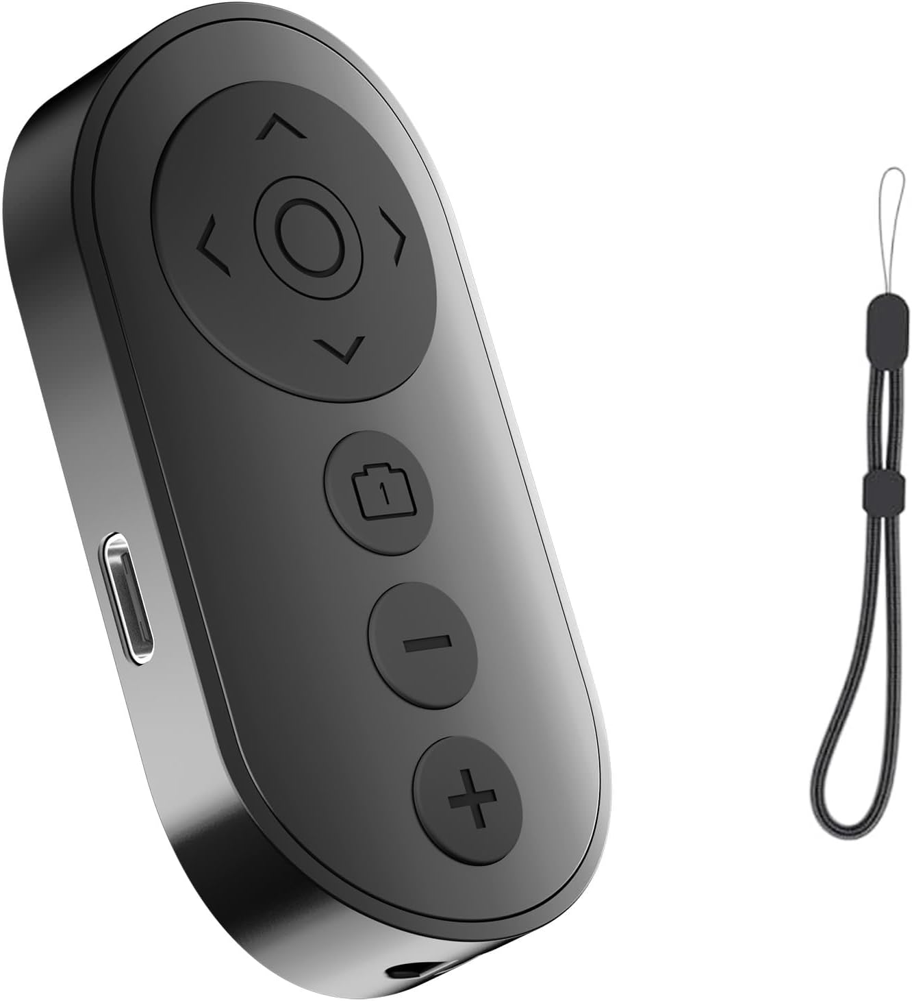 Wireless Phone Camera Remote Control with Zoom in/Out, Versatile Shutter for iPhone, Page Turner for e-Book Reading, Short Video Scroller for Tiktok