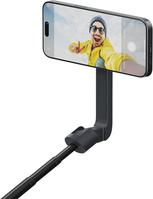 ShiftCam SnapStand Selfie – Magnetic Selfie Stick & Tripod – Compact, Foldable & Extendable with Tilt Head and Magnetic Bluetooth Remote (Midnight, SnapStand Selfie)
