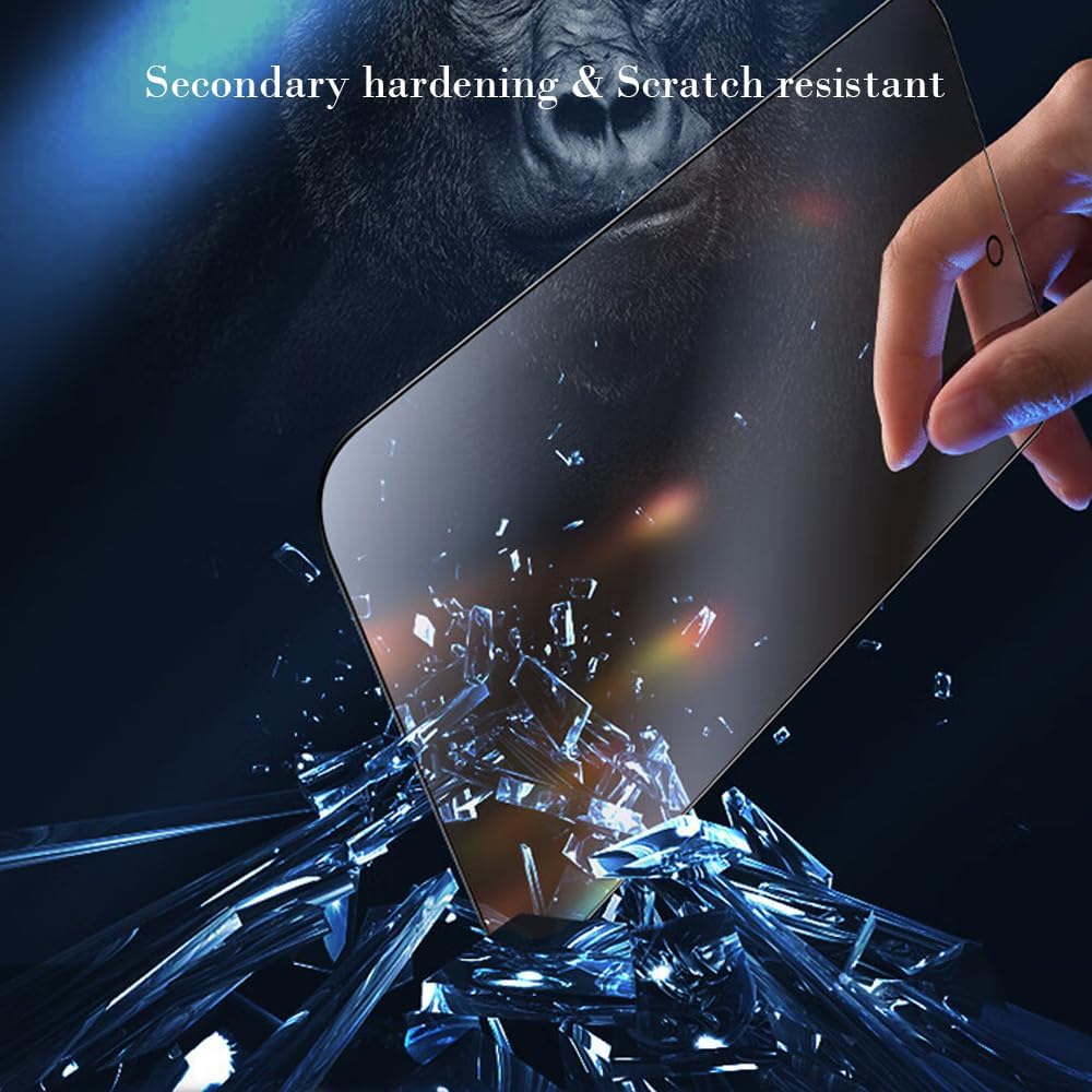 PERFECTSIGHT 2 Pack Anti Blue Light Screen Protector Compatible with iPhone 14 Pro Max, [Eye Protection Relieve Eye Strain] HD Clear 5X Stronger Blue Light Blocking Tempered Glass