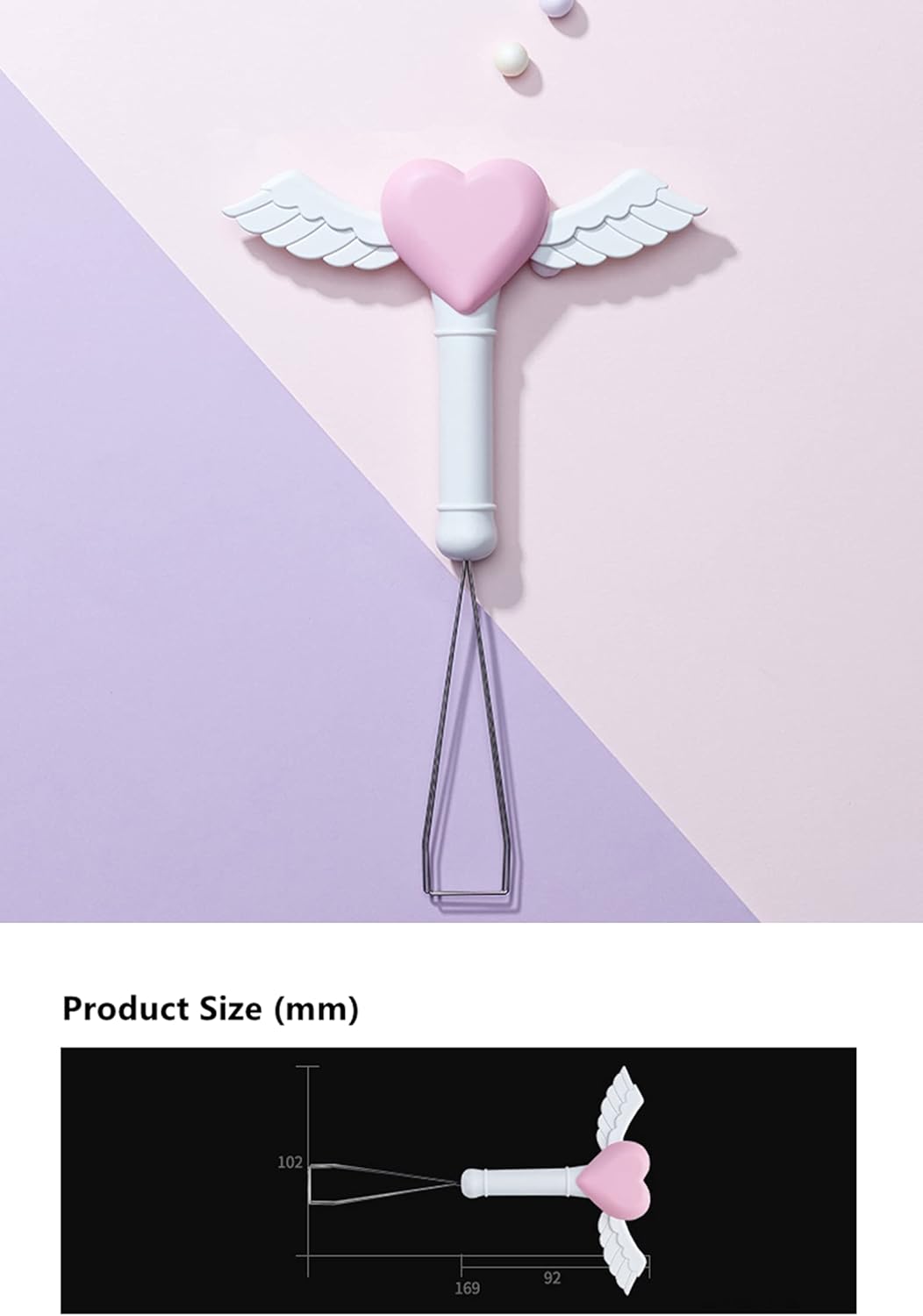 FKZ Keycap Puller, Fairy Wand - Custom Mechanical Keyboard Keycap Removal Tool for Cherry MX, Gateron, Outemu, Kailh Switches - QWERTY USB-C Keyboard DIY Accessory