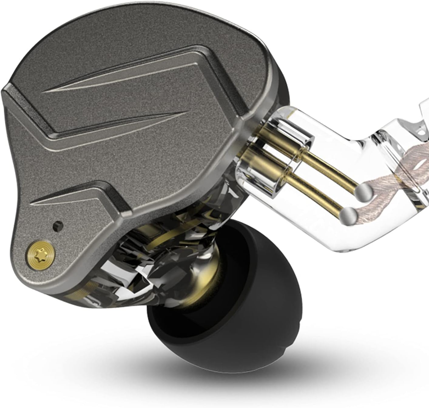 KZ ZSN Pro Dual Drivers 1BA 1DD in Ear Earphones HiFi Power Bass Earbuds Headphones High Clarity Sound Wired Earphones with Detachable Cable for Audiophile Musician