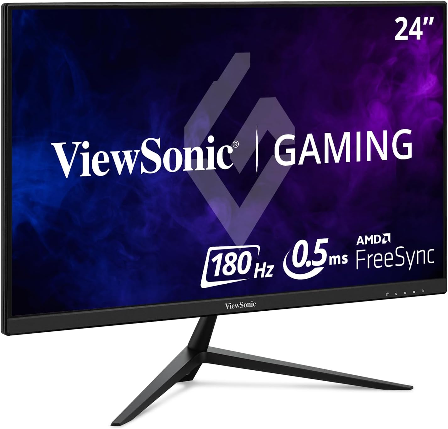ViewSonic VX2428A 24 Inch 1080p 0.5ms 180Hz IPS Gaming Monitor with FreeSync, HDMI 1.4, and DisplayPort Inputs