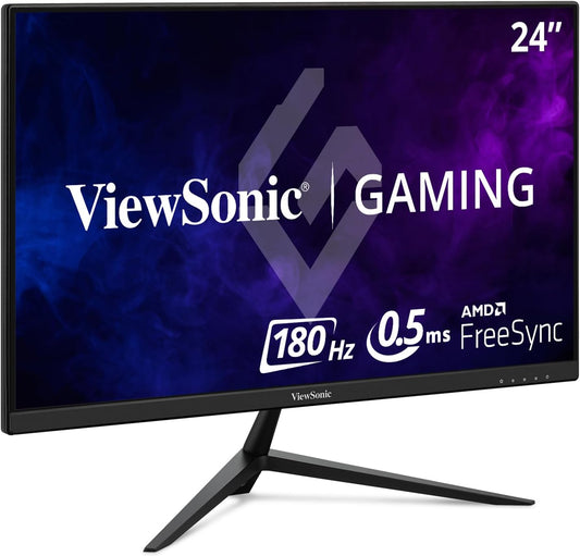 ViewSonic VX2428A 24 Inch 1080p 0.5ms 180Hz IPS Gaming Monitor with FreeSync, HDMI 1.4, and DisplayPort Inputs