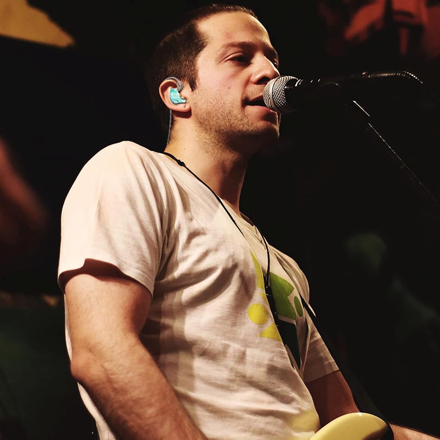 BASN MMCX in Ear Monitor Headphones,Triple Driver IEM in-Ear Earphone for Musician Drummer, Noise-Isolation HiFi Stereo Earbuds with Two Detachable Cables(Bluish White)