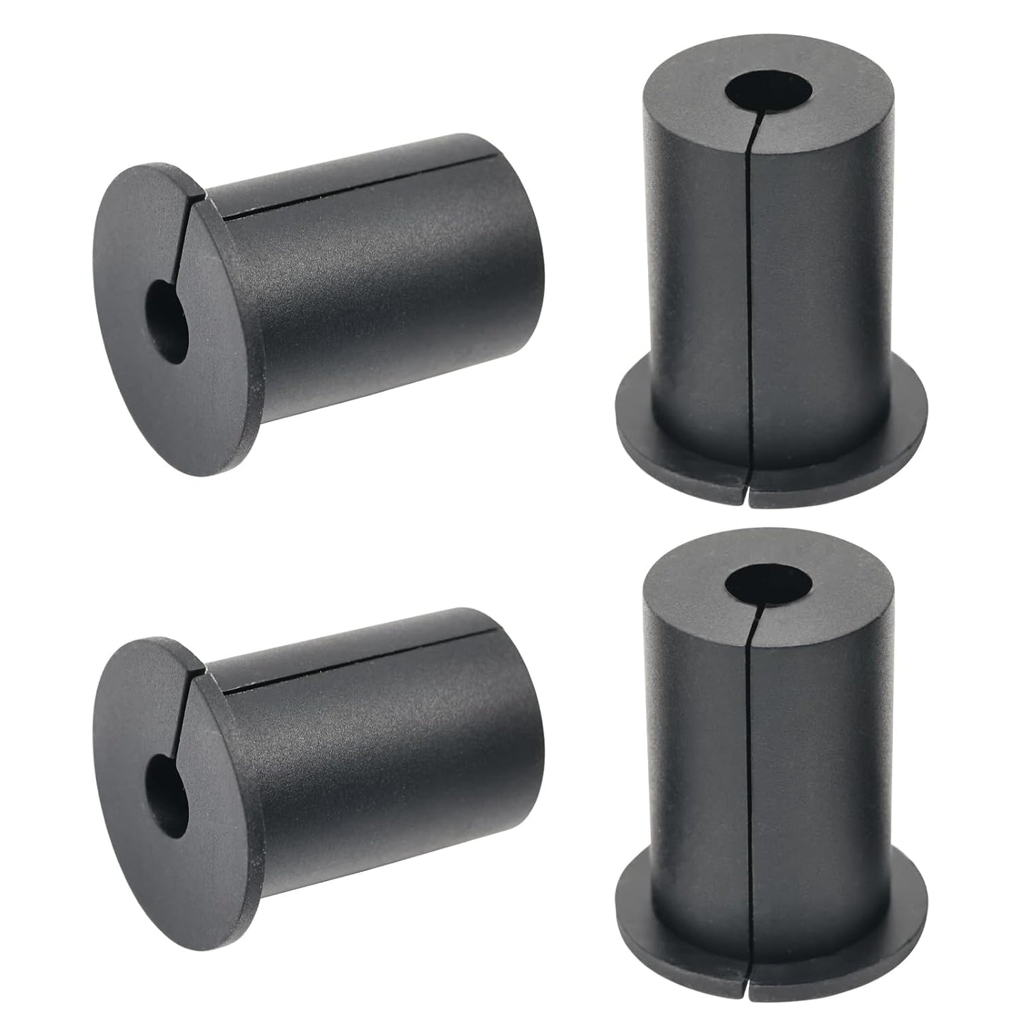 4pc Starlink Cable Grommet 1" Silicone Waterproof Wall Hole Pass Through Split Cable Bushings for TV Wire Ethernet Cord, Starlink Cable Routing Kit Accessories, 38mm/1.5" Ht, Black