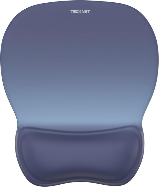 TECKNET Gel Mouse Pad with Wrist Rest, Ergonomic Office Mousepad with Wrist Support - Non-Slip & Smooth Surface Comfortable Desk Accessories Mat for Office, Gaming and Study - Gradient