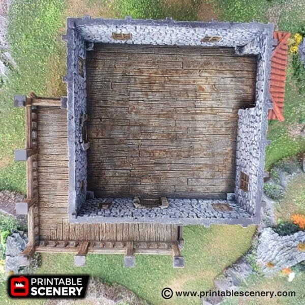 Port Tavern by Printable Scenery, 3D Printed Tabletop RPG Scenery and Wargame Terrain 28mm Miniatures