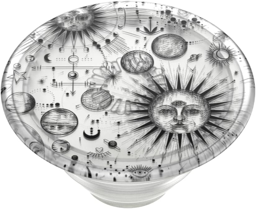 PopSockets Plant-Based Phone Grip with Expanding Kickstand, Adhesive Grip, Eco-Friendly - Cosmic Sun