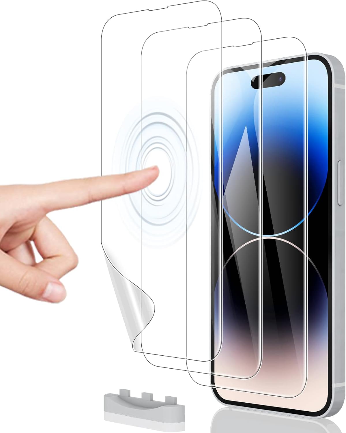 [3 Pack] Hydrogel Film Screen Protector for iPhone 14 Pro Max/iPhone 14 Plus (6.7 inch), Soft TPU Transparent Protective Screen Protector Film (Not Tempered Glass)