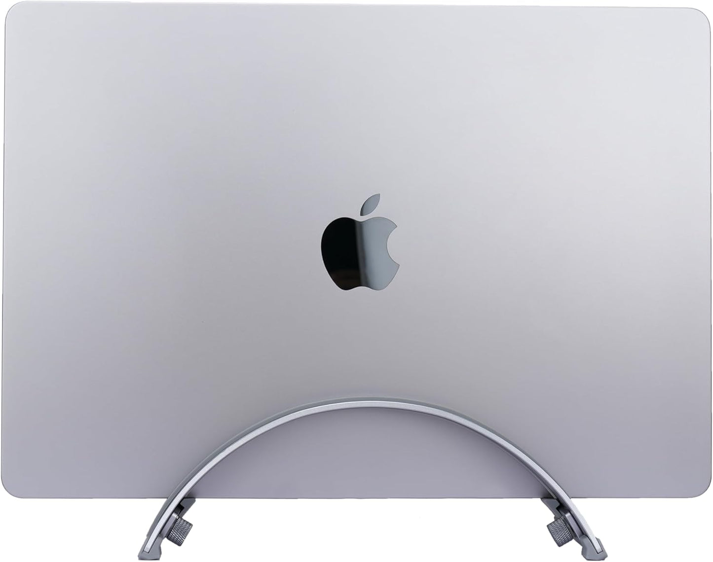 Adjustable Vertical Laptop Stand - 6061 Aluminum, CNC Precision, Anodized Finish, Fits All Laptops Including 17-inch, Ventilated Design, Anti-Slip Silicone Pads, ARC Shaped Stands