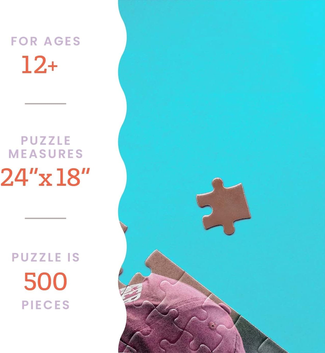 Photo Personalized Puzzle for Father's Day - 500 Piece - I See Me! (Horizontal/Landscape)