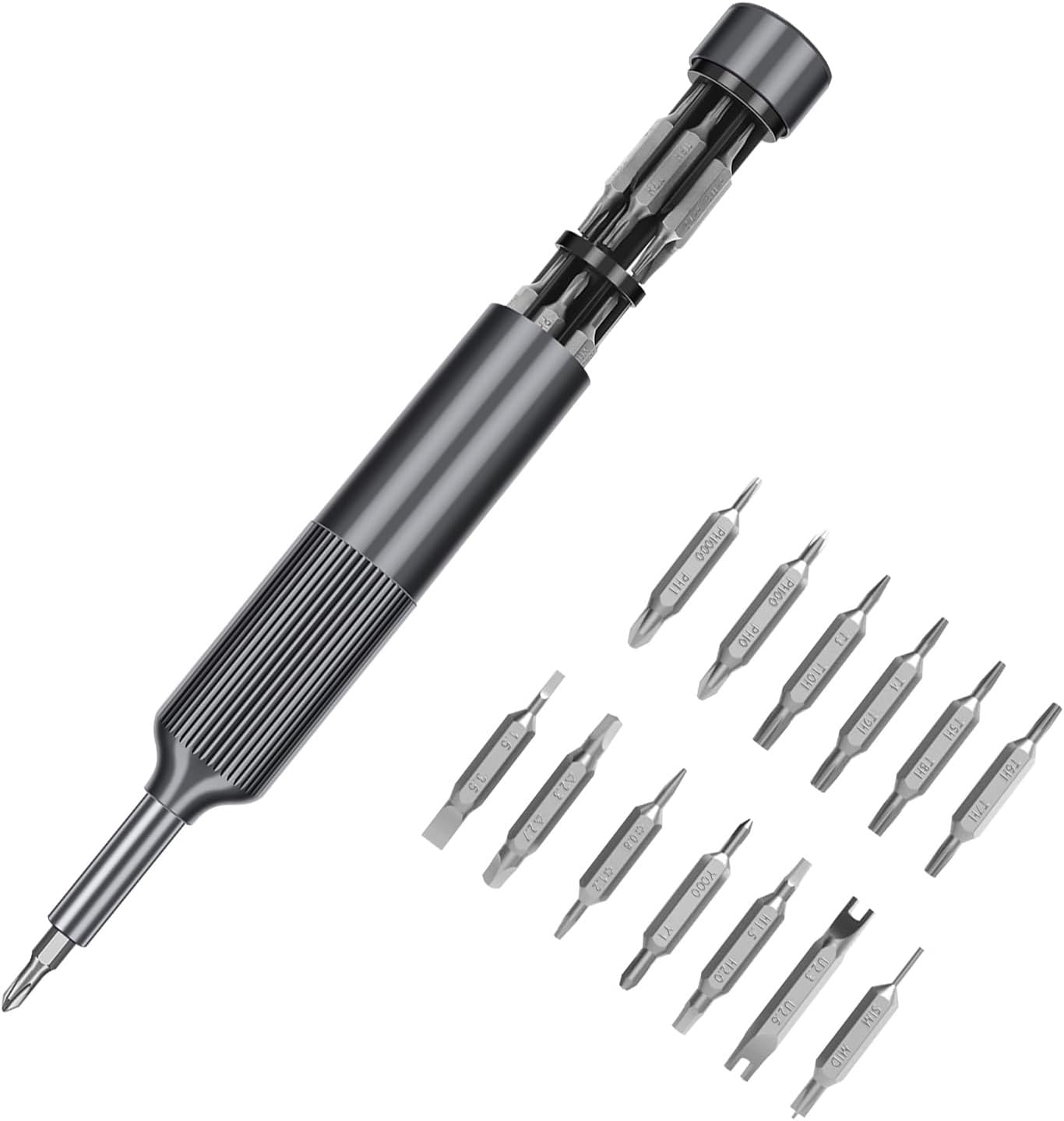 XOOL 27 in 1 Precision Screwdriver Set, Pen Style Mini Screwdriver with Built-in Storage, Magnetic Bit Holder, Ideal for Electronics, Watches, Laptops, and Small Repairs