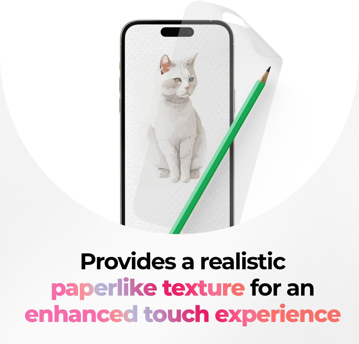 SIELO 2 Pack Matte Screen Protector for iPhone 12, 9H Hardness Shatterproof & paper-feel PET Film, Anti-Glare & Anti-Fingerprint Case Friendly iPhone 12 Paper Screen Protector Film.