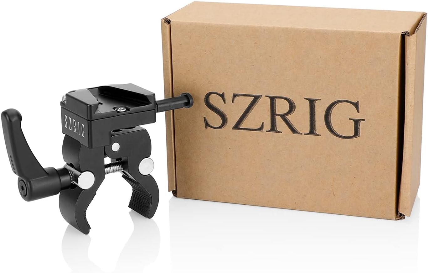 Crab Clamp with Universal V-Lock Mount Quick Release Adapter for DSLR Camera Battery Accessory