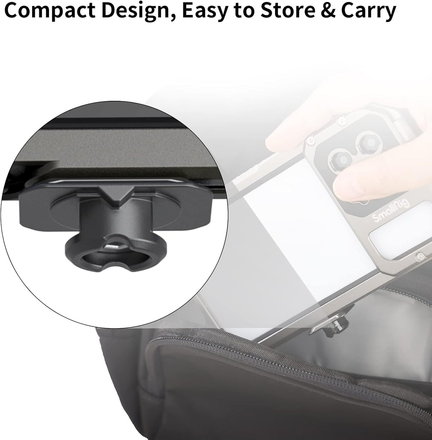 SmallRig Quick Release Plate with 1/4" Screw, HawkLock Quick Release Top Plate for Stabilizer, Action Camera, Monitor, LED Light, QR Top Plate for SmallRig HawkLock Quick Release System - 3730C