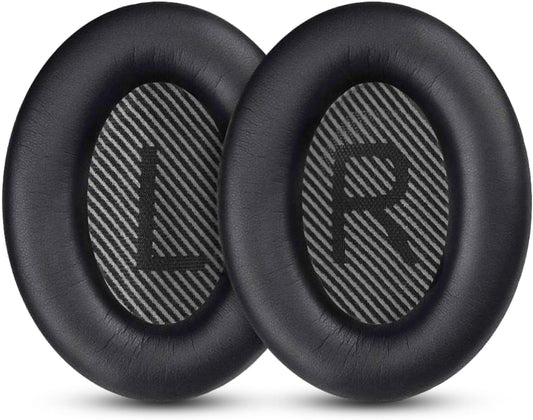 Replacement Earpads Cushions for Bose QuietComfort 35 (QC35) & Quiet Comfort 35 II (QC35 ii) Headphones, Ear Pads with Softer Leather, Noise Isolation Foam, Comfortable Thickness