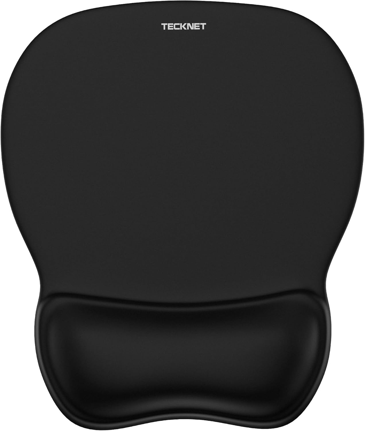 TECKNET Gel Mouse Pad with Wrist Rest, Ergonomic Office Mousepad with Wrist Support - Non-Slip & Smooth Surface Comfortable Desk Accessories Mat for Office, Gaming and Study - Charcoal Black