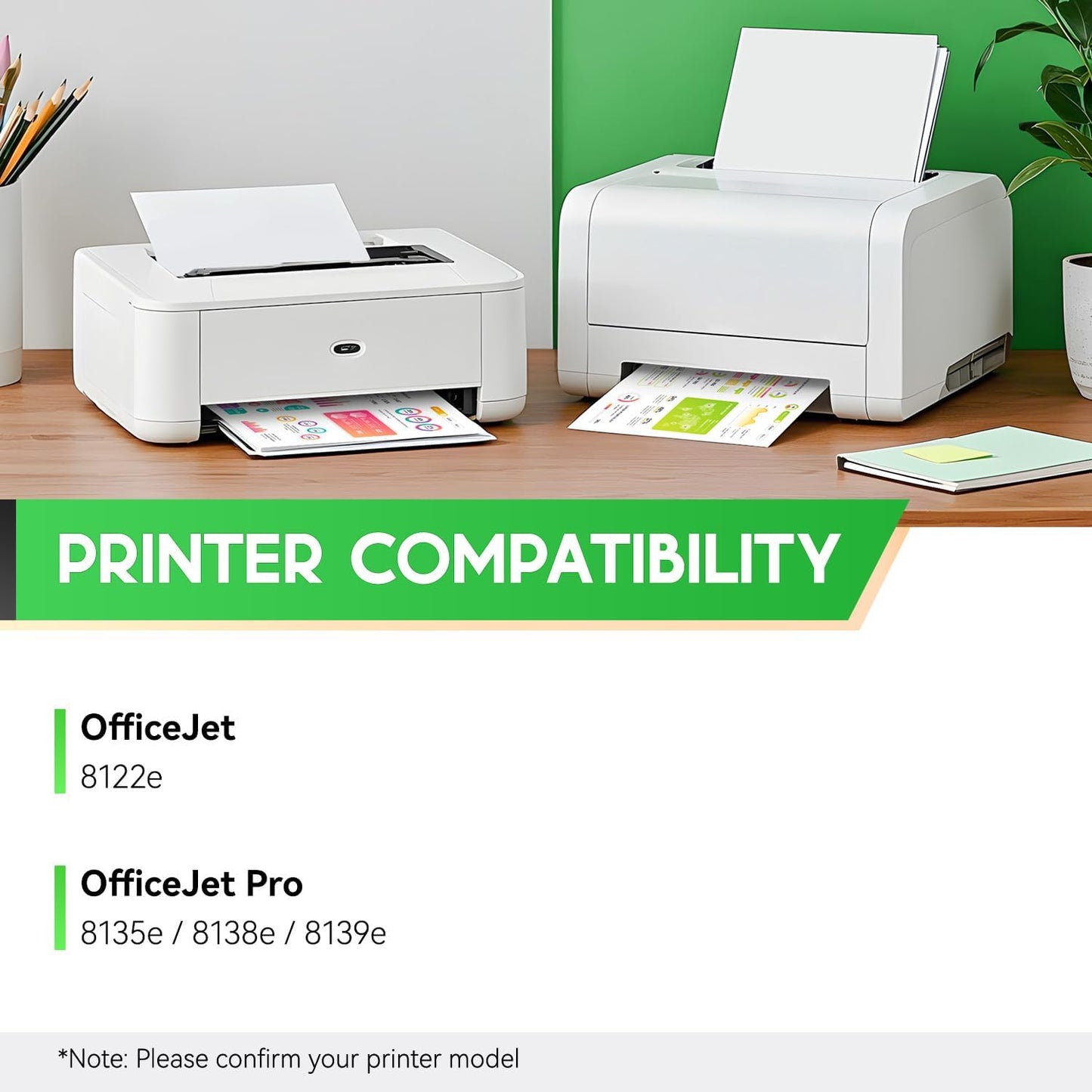 923XL 923e Ink Cartridges with chip 4-Pack Black Cyan Magenta Yellow High Yield Replacement for HP 923 923e Ink Compatible for HP OfficeJet Pro 8135e 8138e 8139e 8122e 8120 8123 8130 8133 Printers