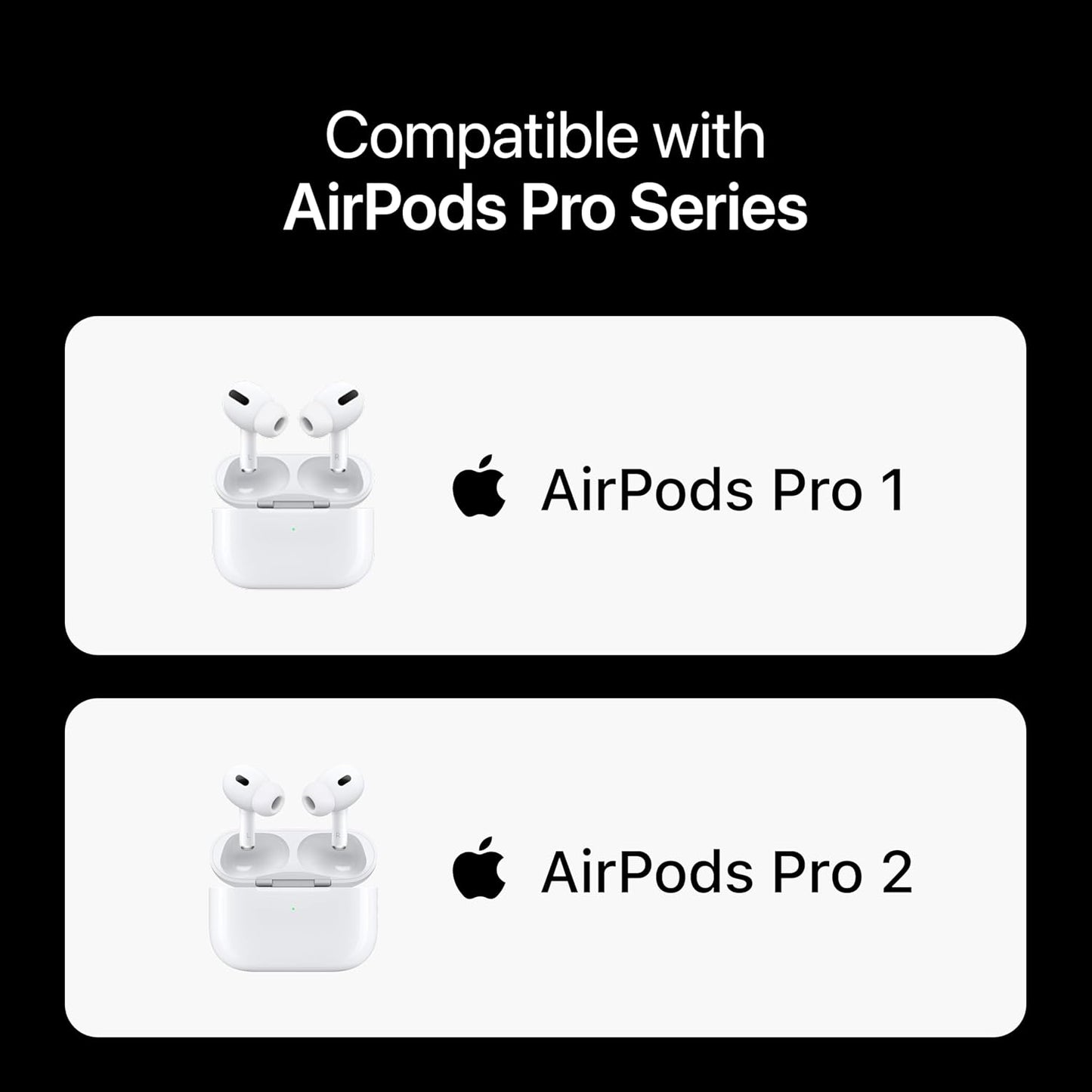 Premium Multi-Flange Eartips for AirPods Pro 1&2 (Large) – Always Fits, Never Slips