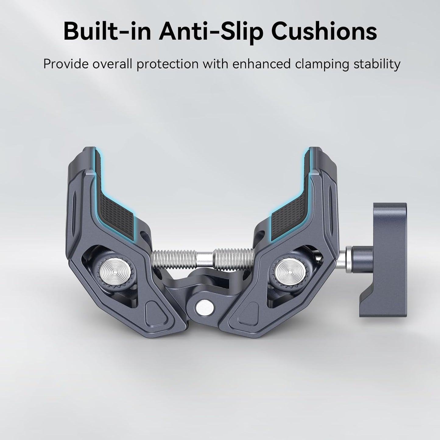 SMALLRIG Clamp, Camera Mount Clamp, Crab-Shaped Super Clamp with 1/4"-20, 3/8"-16 Threaded Holes, Payload 7.7lbs/3.5kg, for Most Photographic Accessories