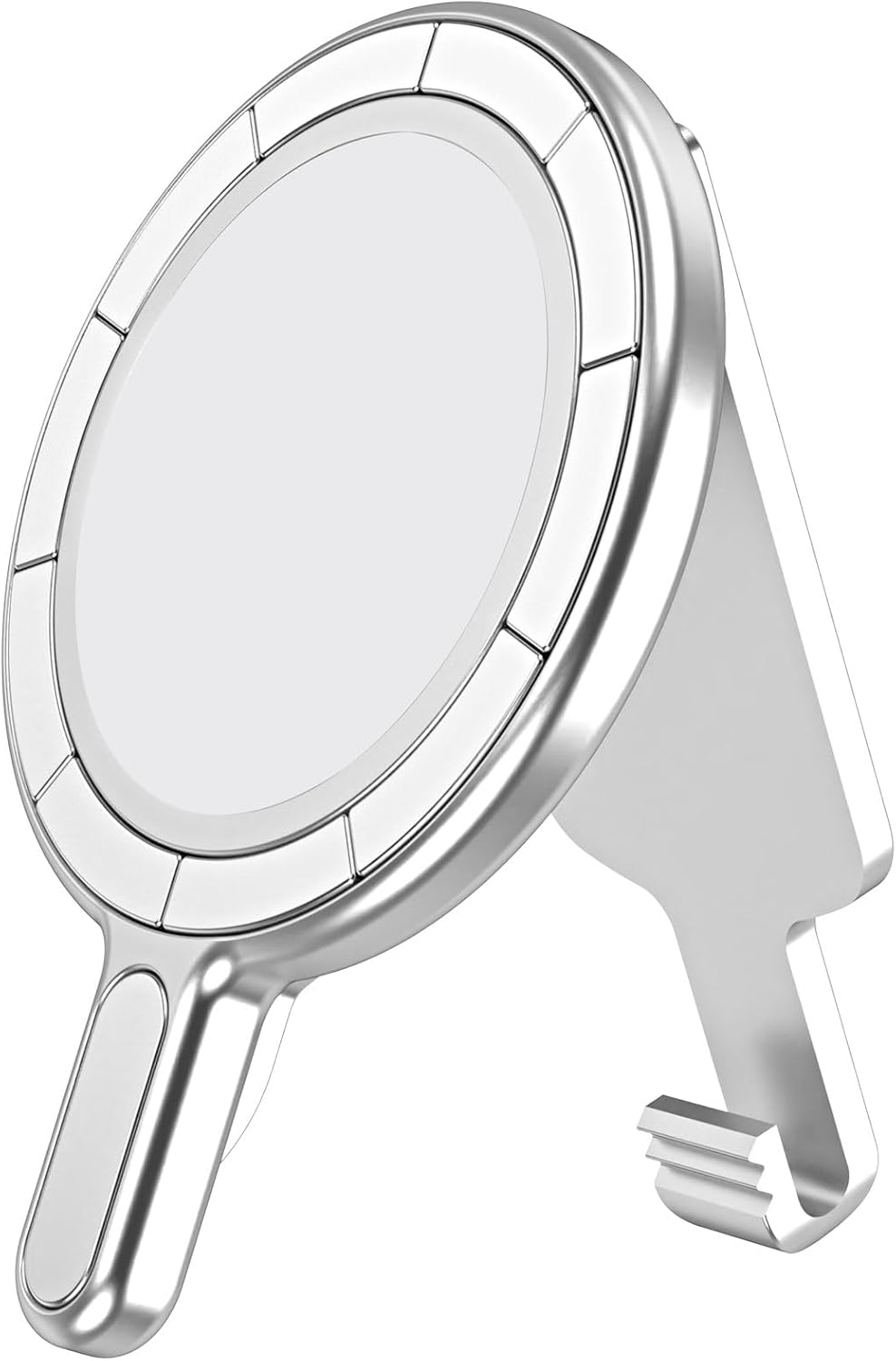 BAISRKE Magnetic Belt Clip Phone Holder, Strong Magnetic Waist Clip Compatible with Phone Cases, Portable & Versatile Accessory for Travel & Outdoor Use (Silvery)