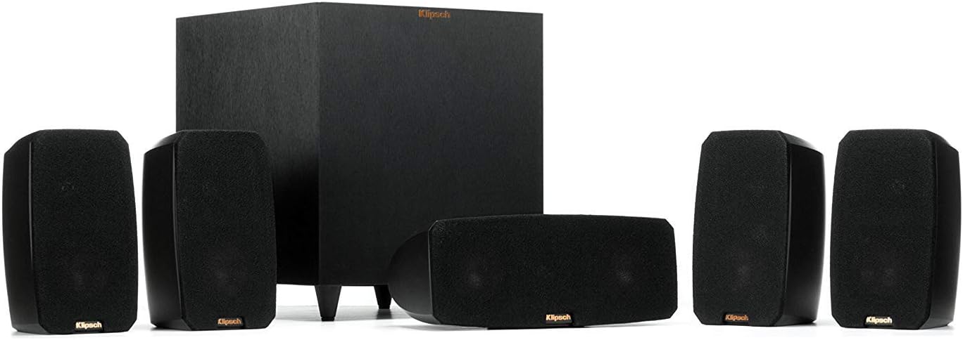 Klipsch Black Reference Theater Pack 5.1 Surround Sound System