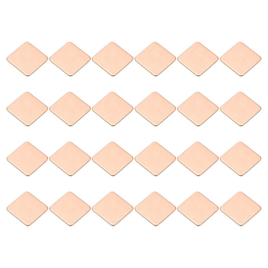 PATIKIL Copper Heatsink Pad Shims, 24 Pcs 15x15x1mm Copper Pad Shim IC Chipset GPU CPU Thermal Heatsink for Cooling Laptop Desktop Computer