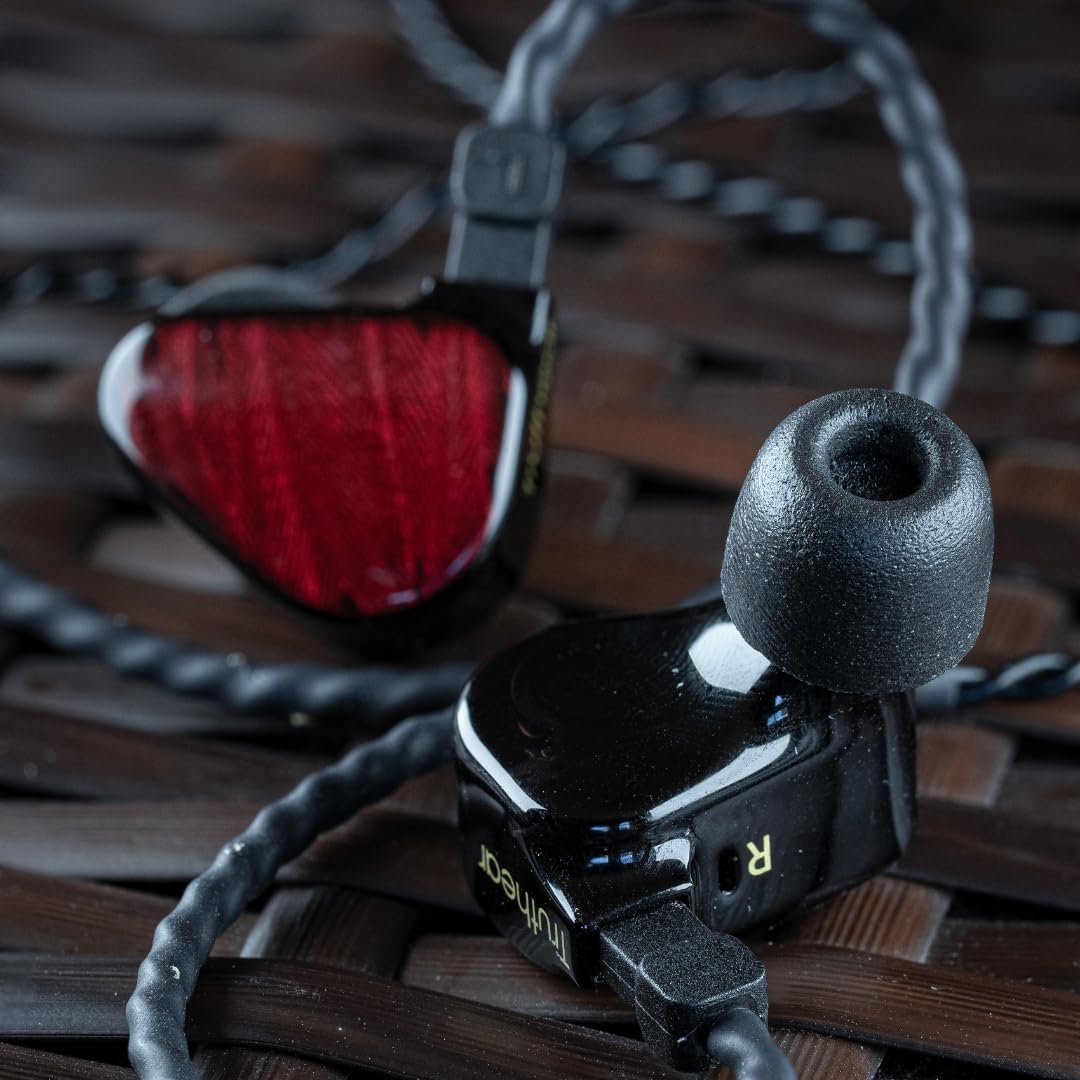 Comply 600 Core Series | Memory Foam Replacement IEM Ear Tips for Truthear, Sennheiser, Moondrop & More | Superior Noise Isolation, Ultimate Comfort, Secure Fit | TechDefender, Black (S/M/L) (3 Pairs)