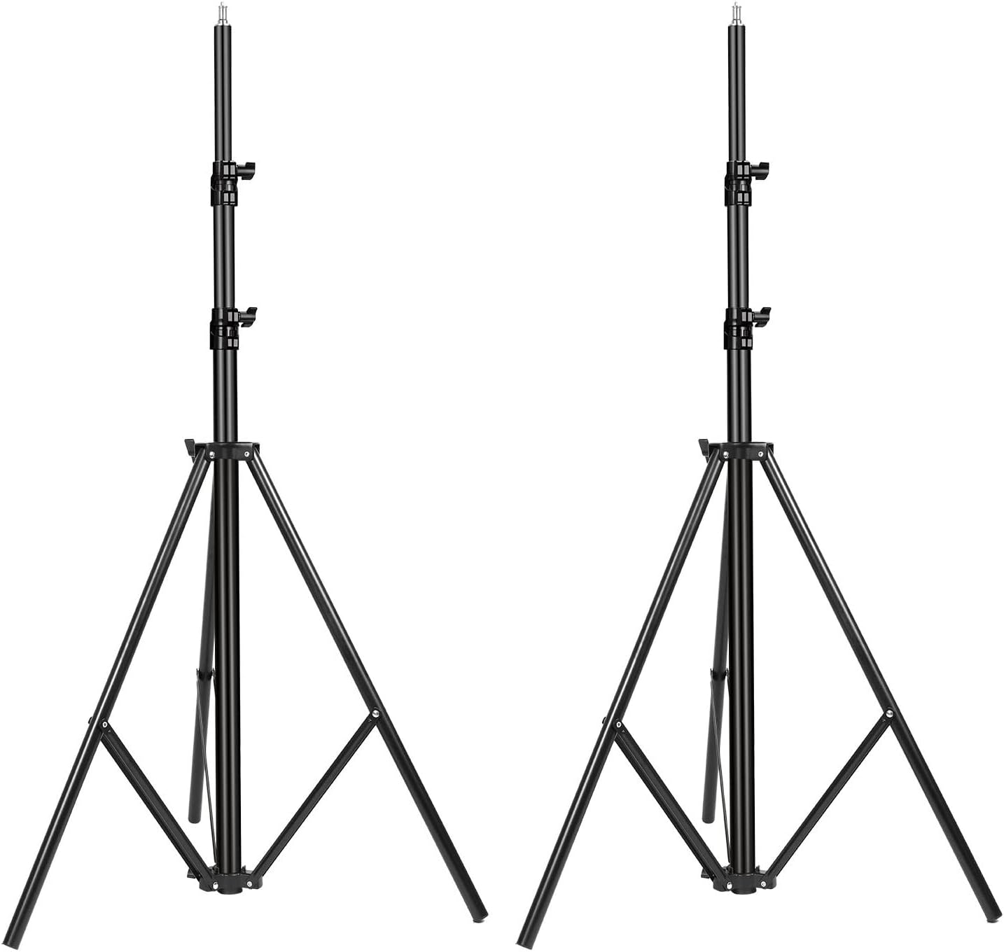 2 Packs Heavy Duty Light Stand 10ft/300cm, Adjustable Air-Cushioned Metal Photography Tripod Stand with 1/4-inch Screw for Photo Studio Flash Monolight Ring Light Softbox Reflector