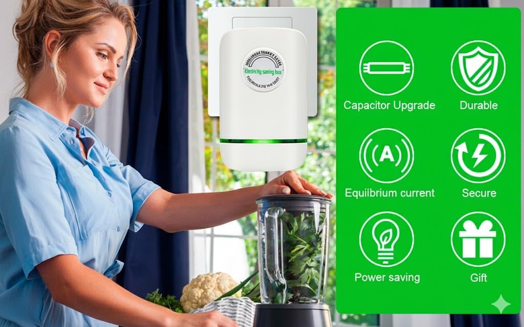 Elon-musk's Electricity Saving Box Stop Watt Stopwatt Energy Saving Device Save Energy Saving Device Energy Saving Power Strip for Home Office US Plug 90v-250v 30kw Rated Green (3PCS)