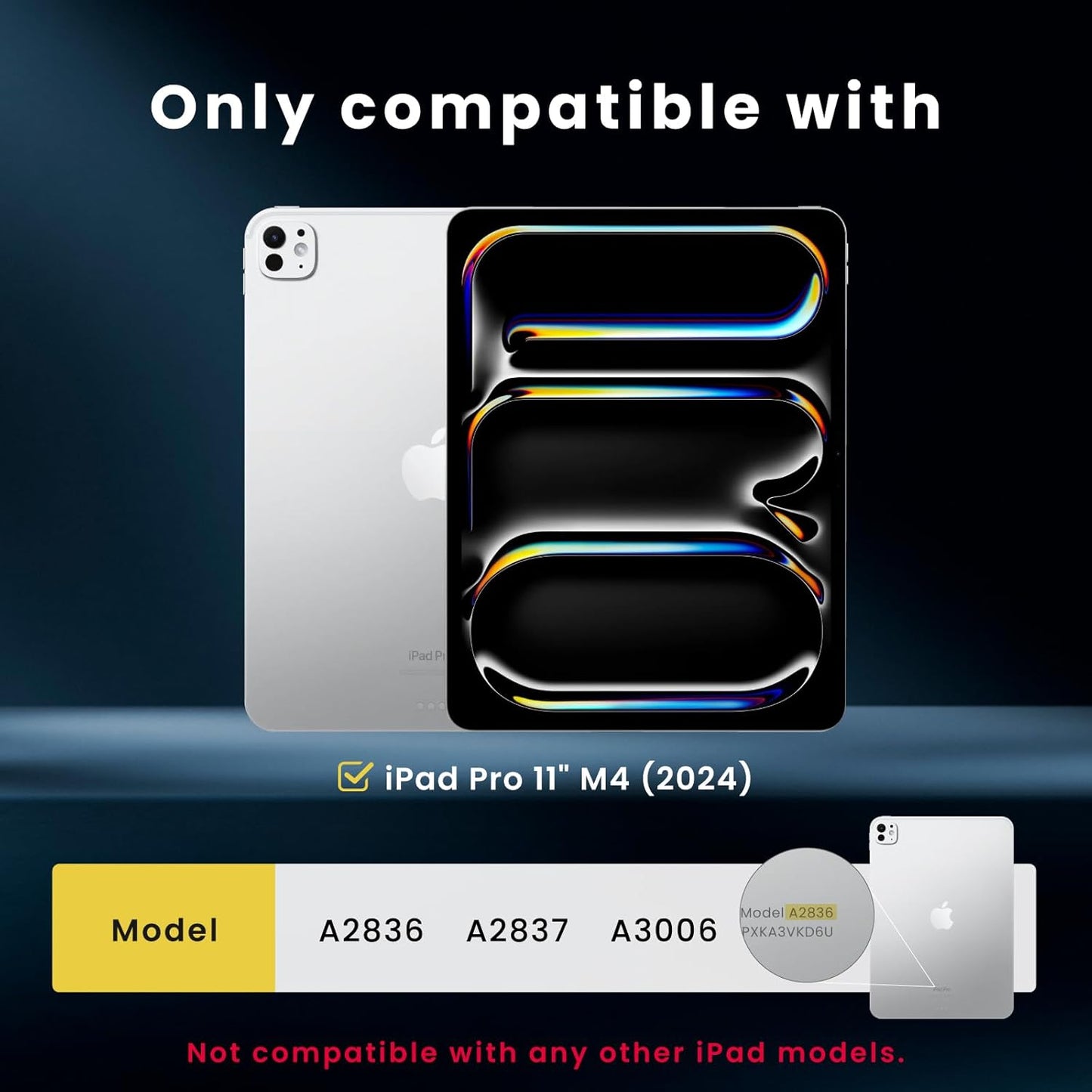 BELLEMOND Tempered Glass Screen Protector designed for iPad Pro 11" (M5, 2025/M4, 2024) - Anti Blue Light filter「EZ Guide」Alignment Kit for Flawless Installation, 10H Hardness - Designed in Japan