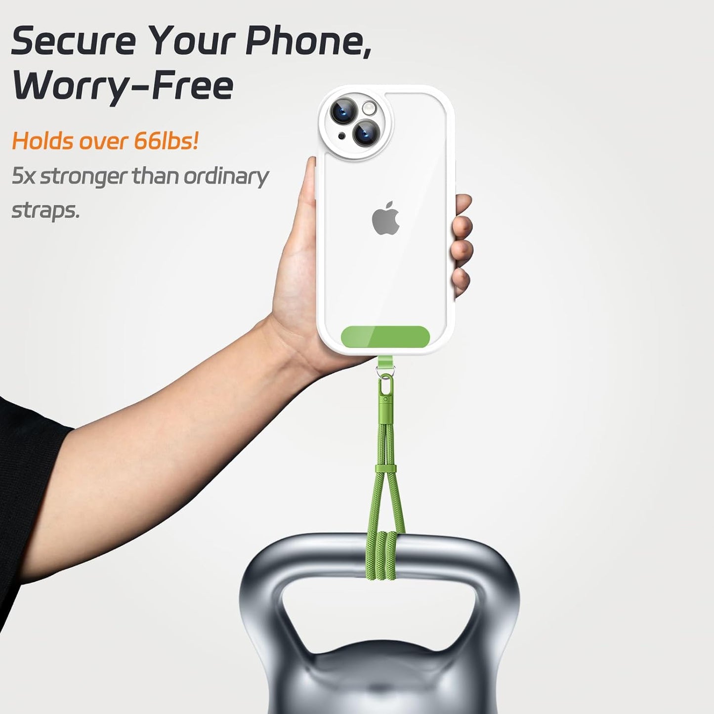 2 Pack Phone Lanyard,2×Phone Wrist Strap,4×Tether Tabs,Universal Cell Phone Multifuctional Patch Polyester Lanyards,Cell Phone Hand Strap for Women and Men(pink+green)