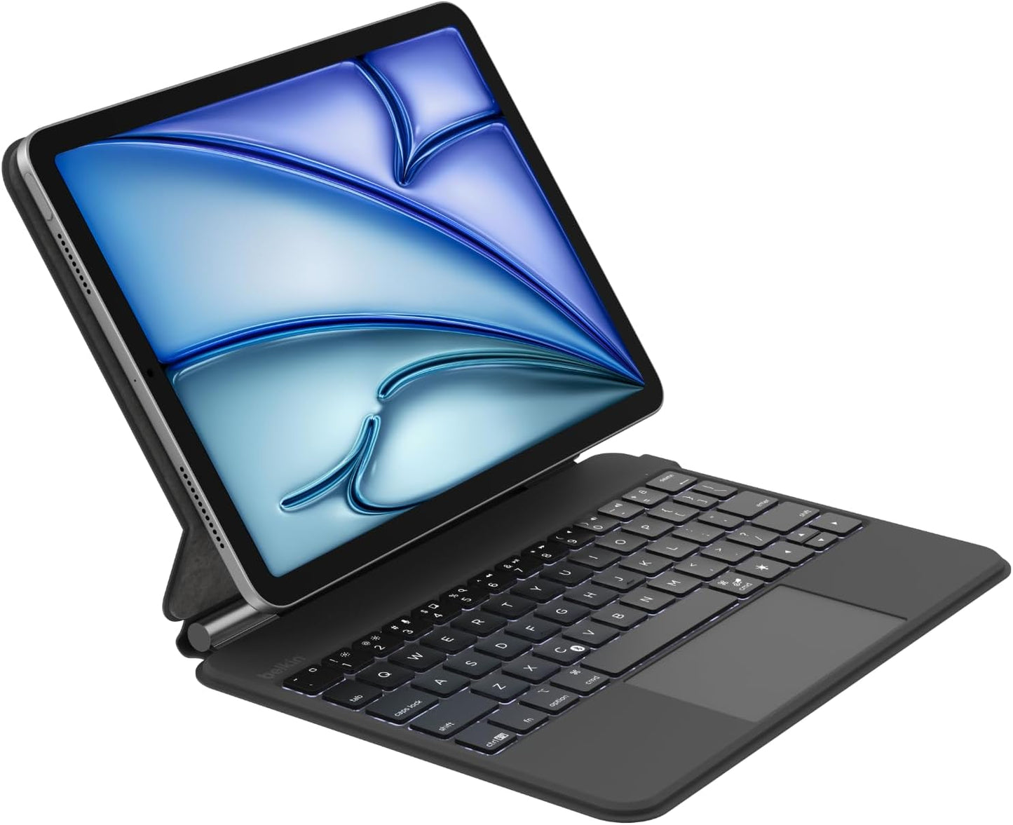 Belkin Pro Keyboard Case w/Magnetic Stand, Backlit Bluetooth Keyboard, Multi-Gesture Controls, Magnetic Apple Pencil Storage Compatibility, & Multimedia Keys for iPad Air 10.9" & iPad Pro 11" - Black