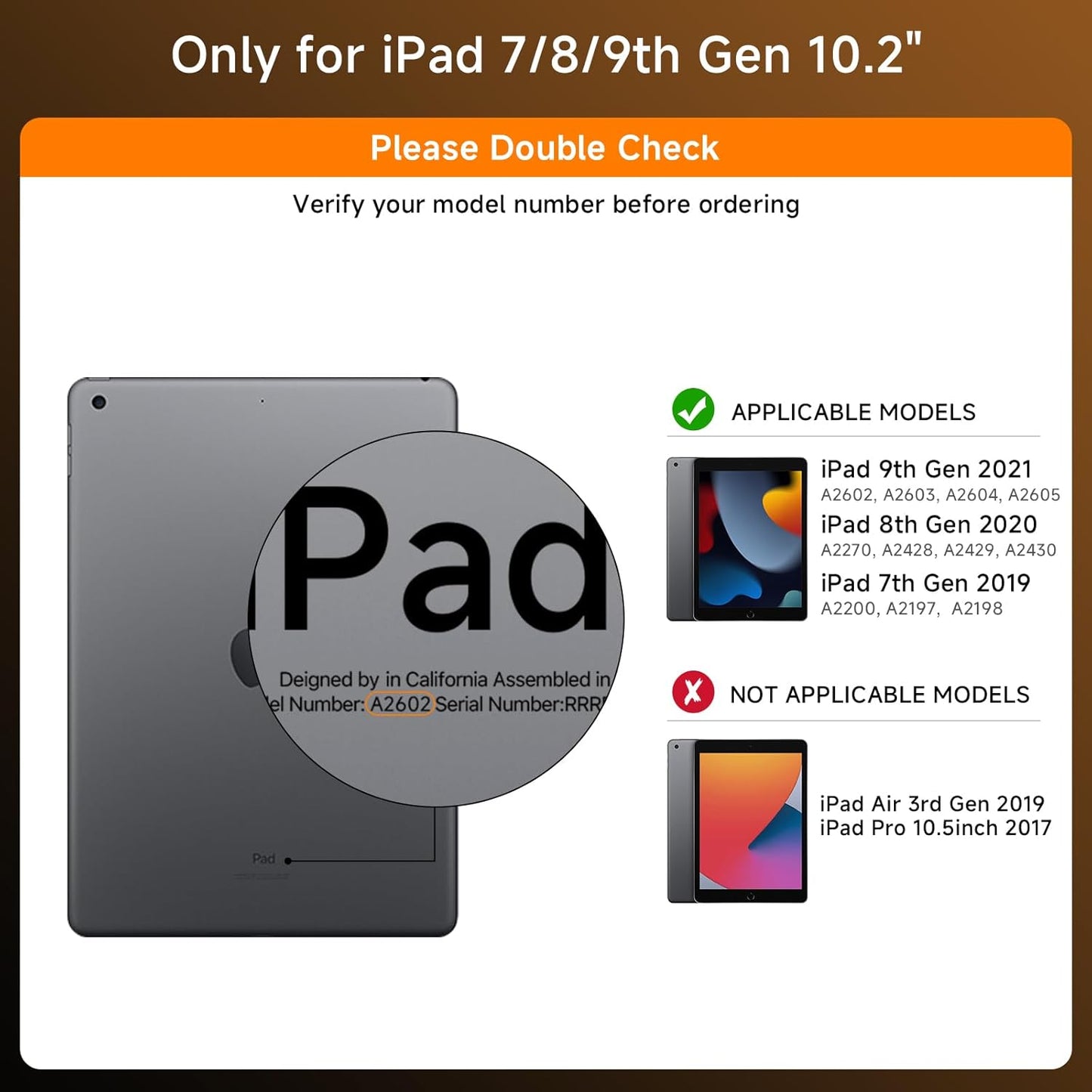 Transparent Case with Keyboard for iPad 9th (7th, 8th, and 9th Gen) 10.2 Inch,with 7-Color Backlit Wireless Keyboard,360°Rotatable Protective Case Multi-Touch Trackpad,with Pencil Holder,Black