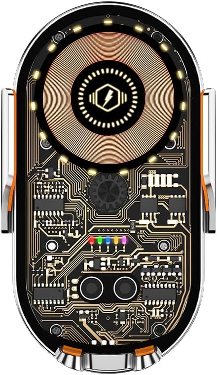 Phone Holders for Your Car with Wireless Chargre - Metal Hook Clip, Auto Clamp Air Vent Cell Phone Car Mount, Hands Free Universal Automobile Cradle Fit for iPhone Android and All Smartphones