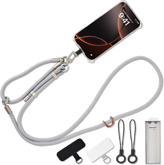 3-in-1 Adjustable Phone Lanyard Crossbody Cell Phone Neck Strap Universal Mobile Wrist Lanyard