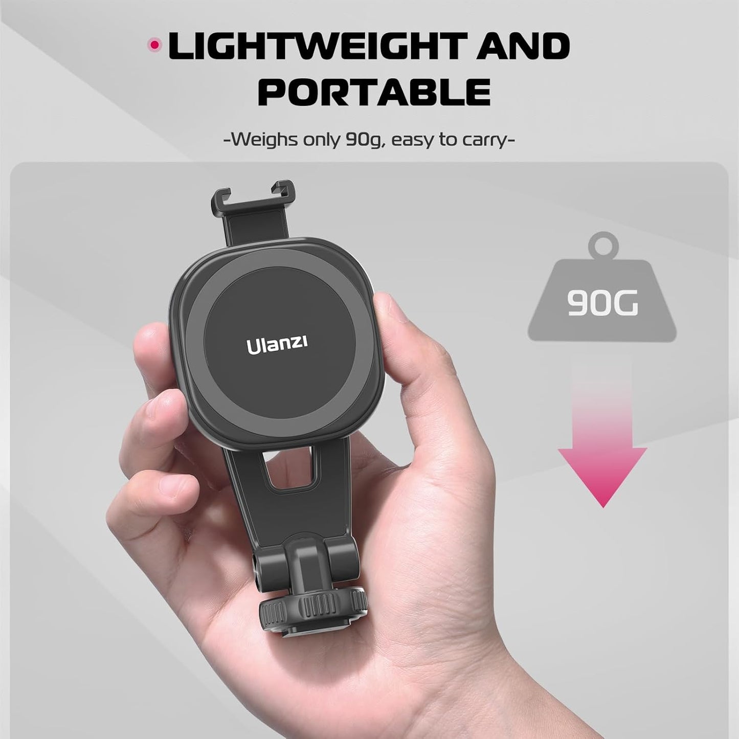 ULANZI Magnetic iPhone Tripod Mount MA23, Magnet Phone Holder Adapter Tripod Attachment Compatible with MagSafe Only for iPhone 12 13 14 15 16 Plus Pro Max All Series