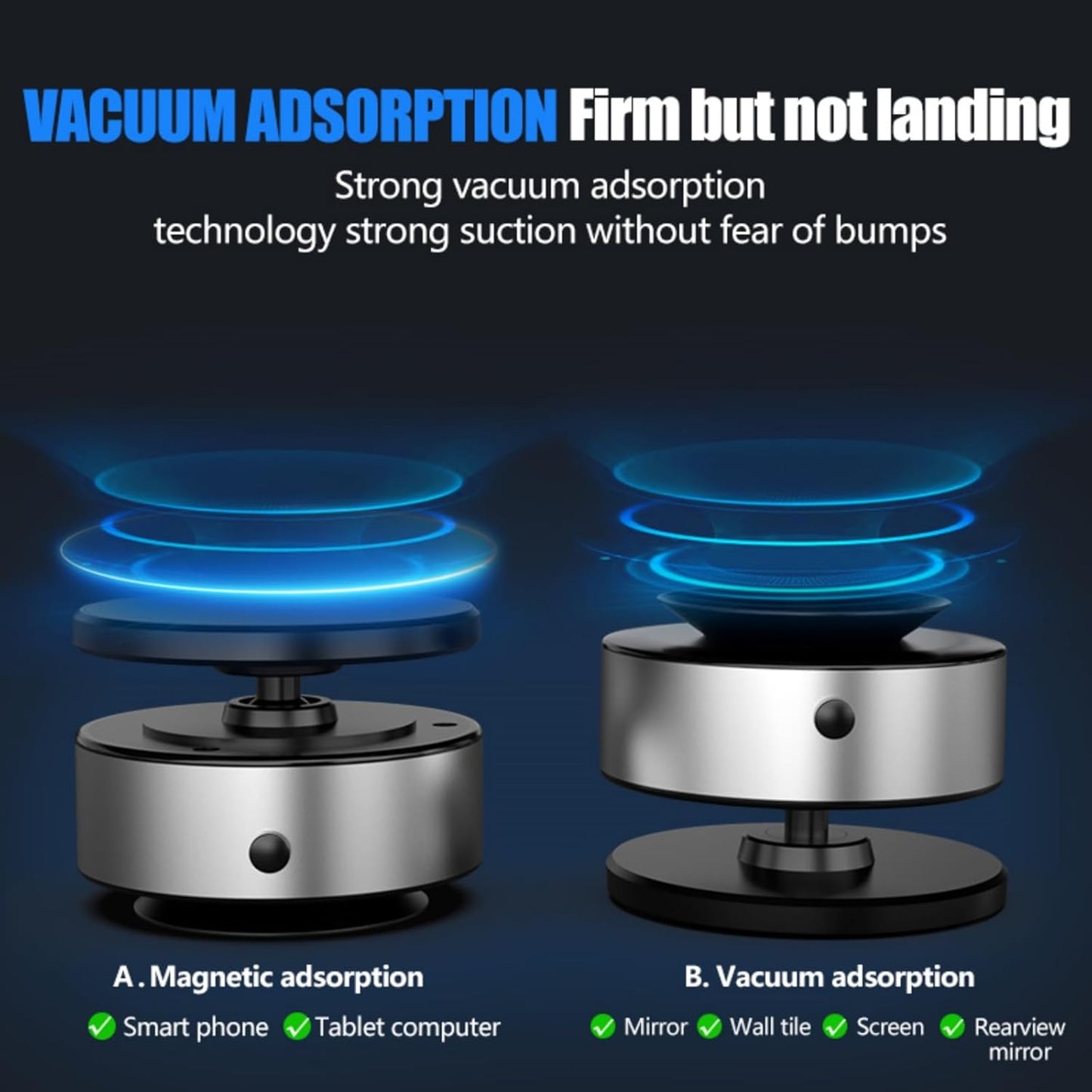 Muuto for MagSafe Car Mount, 360 Rotating Car Magnetic Phone Holder, Strong Adsorption Car Holder Windshield Dashboard Universal Suitable for iPhone and All Smartphones(Silver)