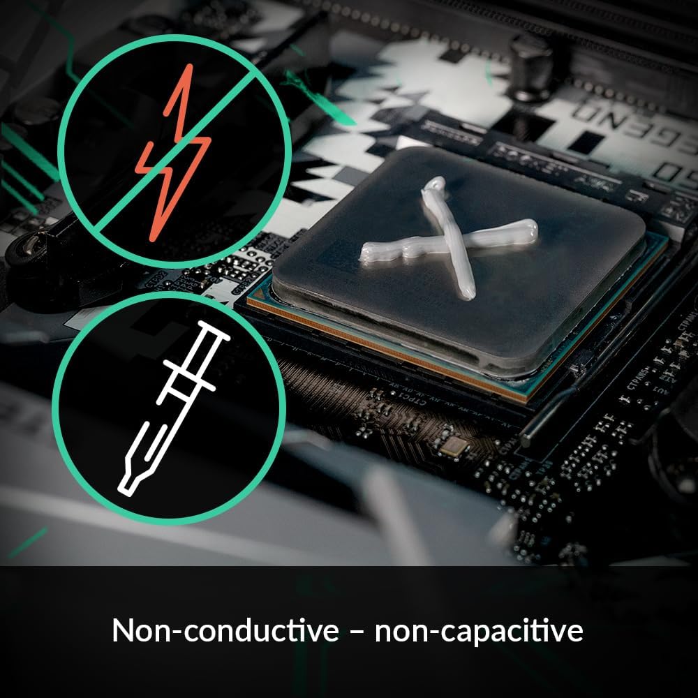 ARCTIC MX-4 (incl. Spatula, 4 g) - Premium Performance Thermal Paste for All Processors (CPU, GPU - PC), Very high Thermal Conductivity, Long Durability, Safe Application