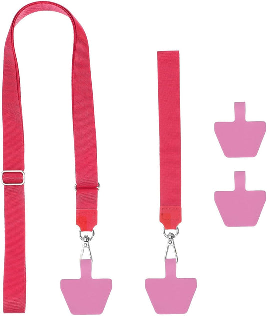 PATIKIL Smart Phone Lanyard with Wrist Strap and Patches for Most Smartphones ID Badges Keychain