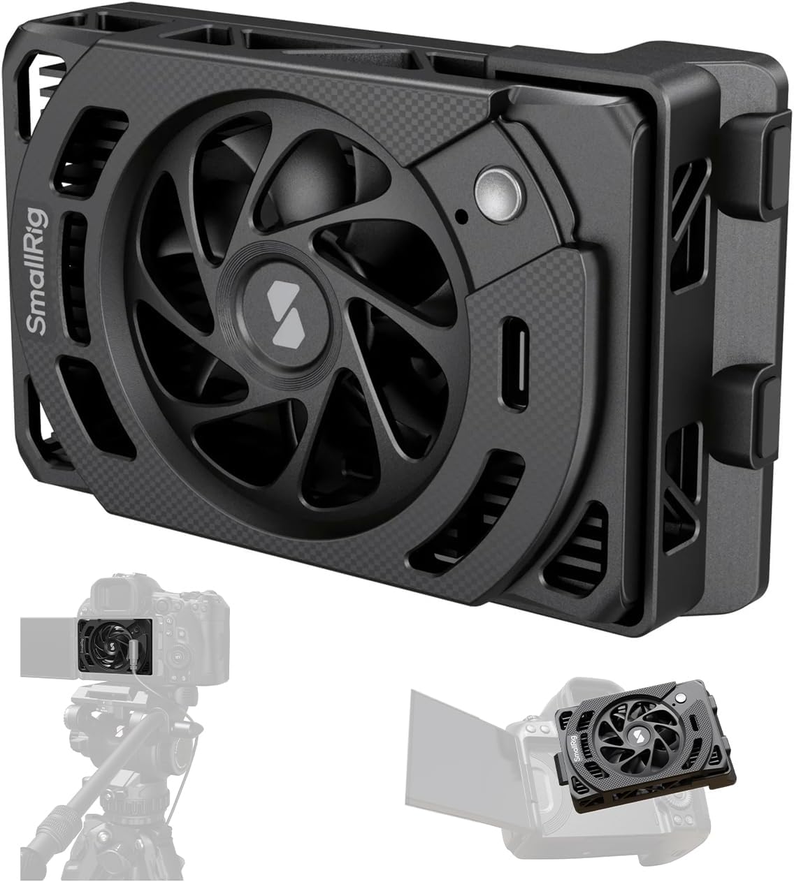 SMALLRIG R50 V / R6 II/ R5C / R50 / PowerShot V1 Camera External Cooling System with Dual-Speed Modes, Snap-On Cooling Fan with TEC Cooling Module for Sony ZV-E1/ A7 IV/ A6700/ FX3-5063