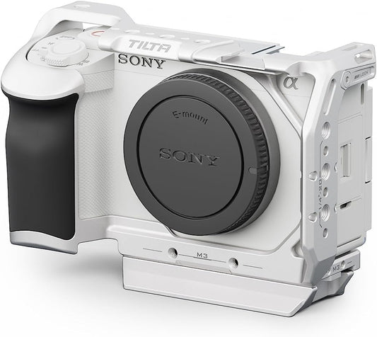 Tilta Full Camera Cage for ZV-E1 | Cold Shoe, NATO Rail, M3 and 1/4"-20 Threads Mounts | Silver