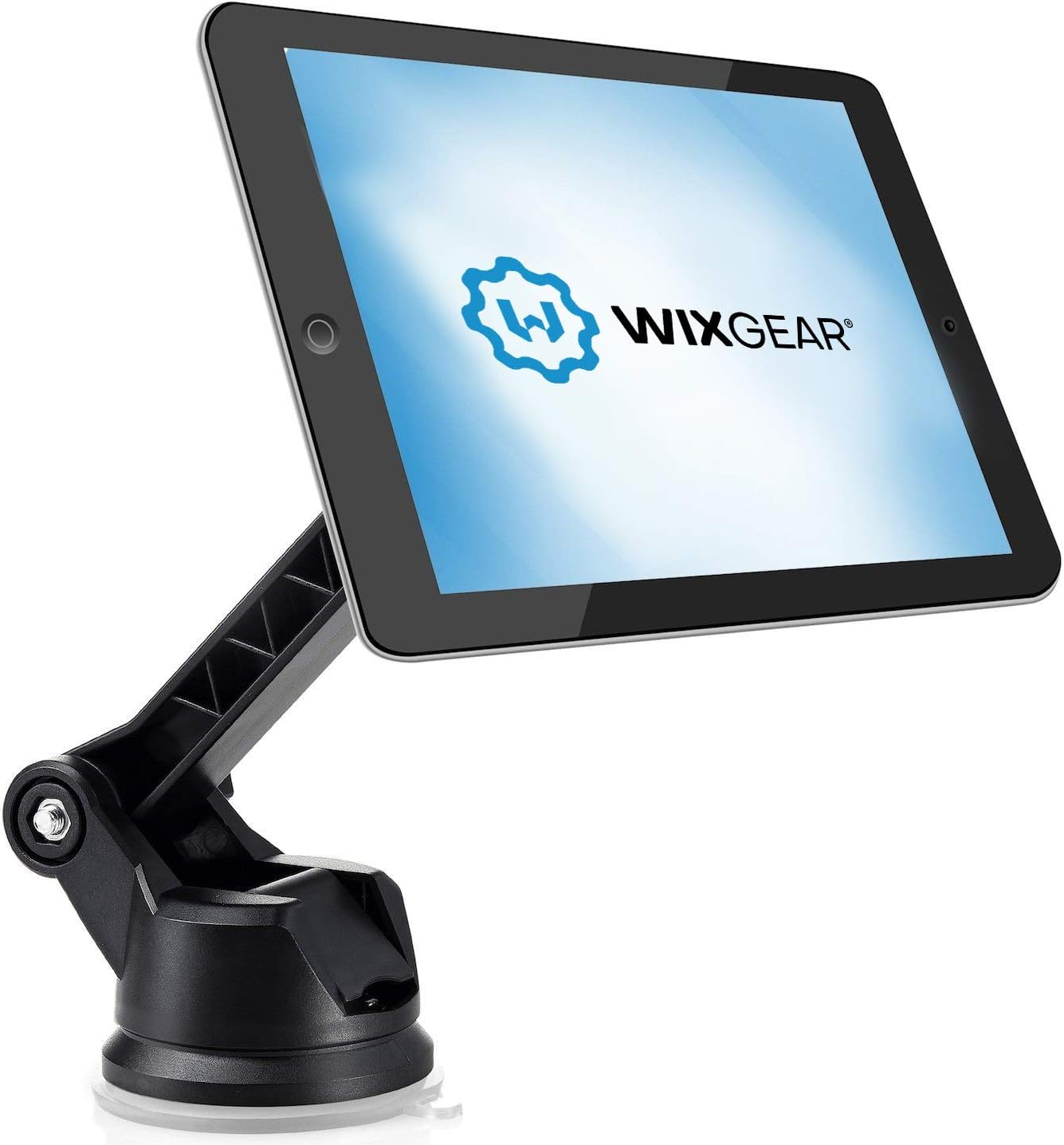 WixGear Dashboard Mount, Universal Magnetic Phone Holder for Car, Windshield Mount and Dashboard Mount Holder for Cell Phones and Tablets with Long Adjustable Arm – (New Rectangle Head)