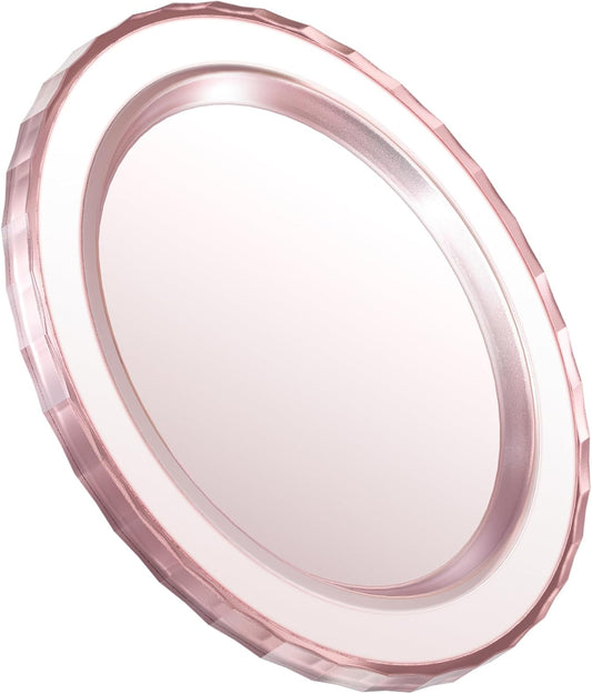 imluckies Magnetic Base Compatible with PopSocket Phone Grips and MagSafe iPhone Series Case, Removable Kindle/Phone Holder Base, Thin & Light Portable Plate, Matte Pink