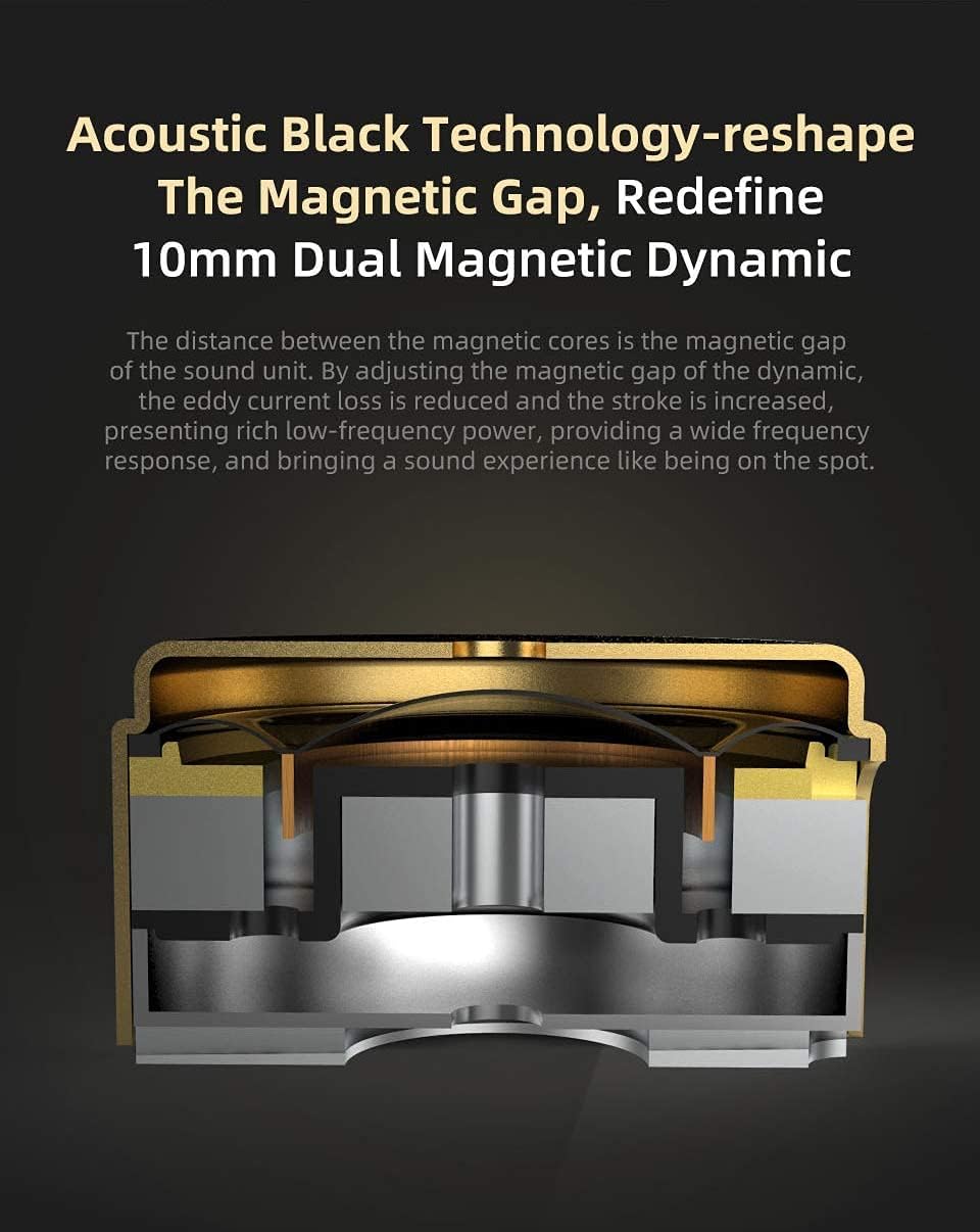 KZ ZSN Pro X Dual Driver in Ear Earphone 1BA 1DD Wired Earphone HiFi Sport Gaming Earbuds Headphones Compatibility for Phone Computer Tablet