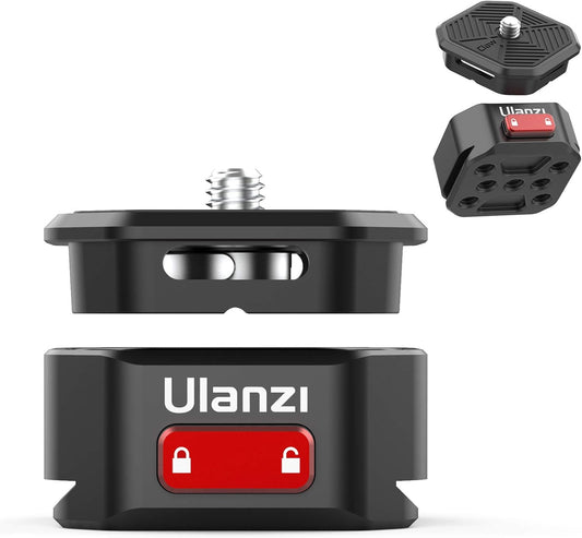 Upgrade Claw Quick Release Plate Camera Mount w Arca Swiss Slot, 1/4" Screw DSLR Stabilizer Adapter Compatible with DJI OSMO 360/OSMO Pocket 3/Insta 360 x 5/Sony/Zhiyun/DJI Gimbal/Slider/Tripod Plate